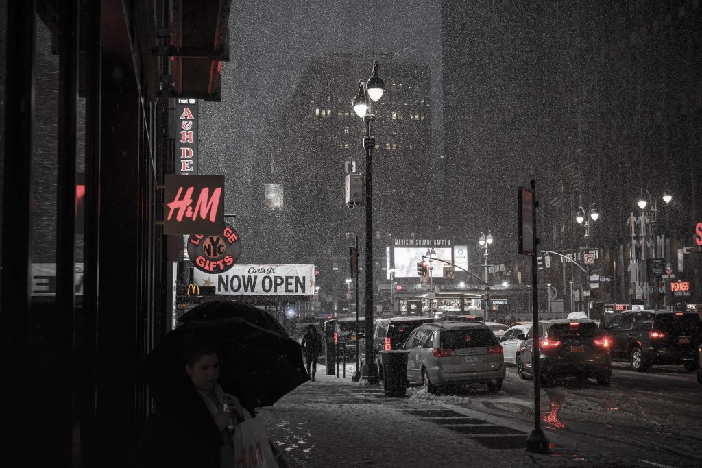 Madison Square garden i snöovädret